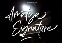 Amatya Signature Font - Featured Image