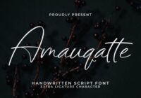 Amauqatte Font - Featured Image