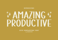 Amazing Productive Font - Featured Image