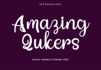 Amazing Qukers Font - Featured Image