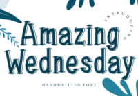 Amazing Wednesday Font - Featured Image