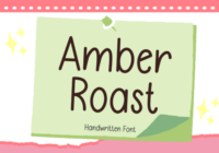 Amber Roast Font - Featured Image