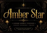 Amber Star Font - Featured Image