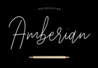 Amberian Font - Featured Image