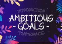 Ambitious Goals Font - Featured Image