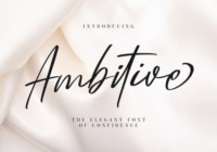 Ambitive Font - Featured Image