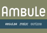 Ambule Font - Featured Image