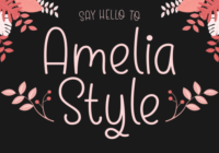 Amelia Style Font - Featured Image
