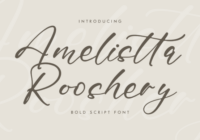 Amelistta Rooshery Font - Featured Image