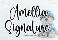 Amellia Signature Font - Featured Image