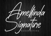 Amellinda Signaturere Font - Featured Image