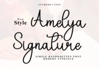 Amelya Signature Font - Featured Image