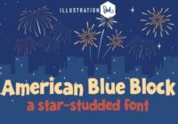 American Blue Block Font - Featured Image