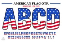 American Flag Font - Featured Image
