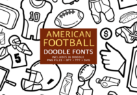 American Football Doodle Font - Featured Image