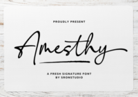 Amesthy Font - Featured Image
