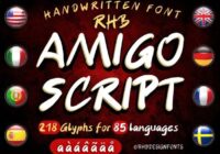 Amigo Script Font - Featured Image