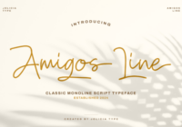 Amigos Line Font - Featured Image