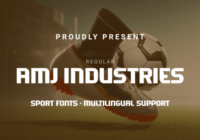Amj Industries Font - Featured Image
