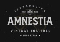 Amnestia Font - Featured Image