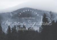 Amoera Signature Font - Featured Image
