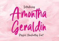 Amontha Geraldin Font - Featured Image