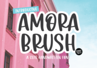 Amora Brush Font - Featured Image
