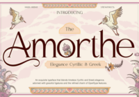 Amorthe Regular Font - Featured Image