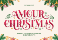 Amour Christmas Font - Featured Image