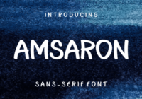 Amsaron Font - Featured Image