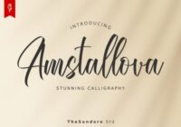 Amstallova Font - Featured Image
