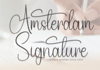Amstedam Signature Font - Featured Image