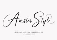 Amster Style Font - Featured Image