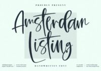 Amsterdam Listing Font - Featured Image