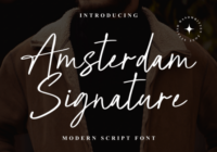 Amsterdam Siganture Font - Featured Image