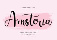 Amsteria Font - Featured Image