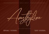 Amsthyline Font - Featured Image