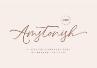 Amstonish Font - Featured Image