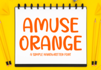 Amuse Orange Font - Featured Image
