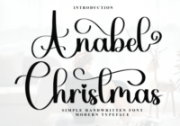 Anabel Christmas Font - Featured Image