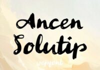 Ancen Solutip Font - Featured Image