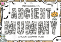 Ancient Mummy Font - Featured Image
