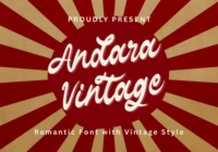 Andara Vintage Font - Featured Image
