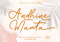 Andhine Manta Font - Featured Image