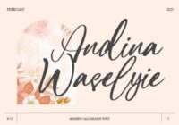 Andina Waselyie Font - Featured Image