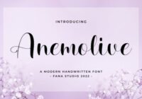 Anemolive Font - Featured Image
