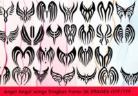 Angel Angel Wings Font - Featured Image