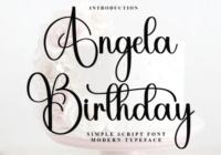 Angela Birthday Font - Featured Image