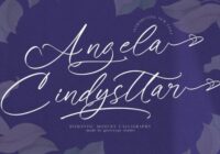 Angela Cindysttar Font - Featured Image