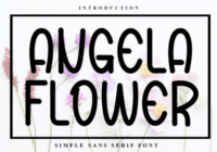 Angela Flower Font - Featured Image